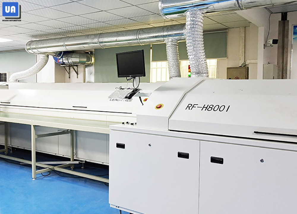 ПК 10 PLC разделяет на зоны сборочный конвейер машины печи Reflow SMT неэтилированный