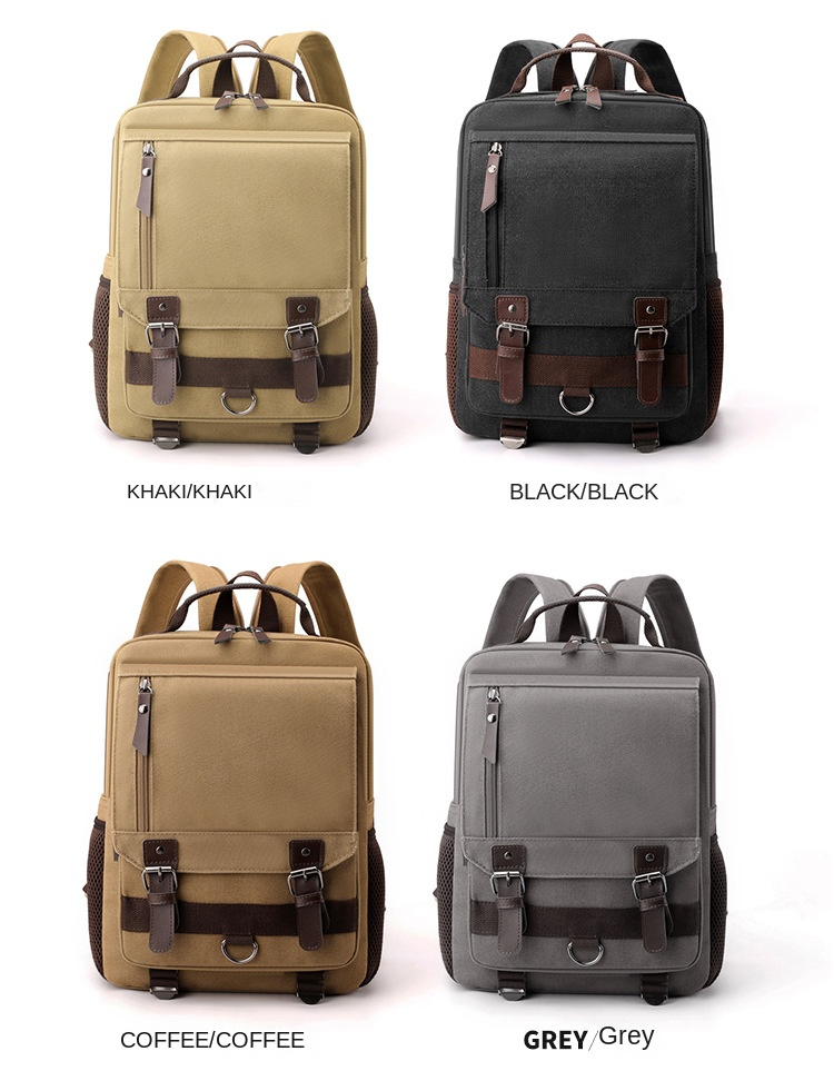 Colefa Double to Single Shoulder Manufacturer Canvas Youth Chest Bag Daypack Commuting Unique Style Multi-compartment Backpack