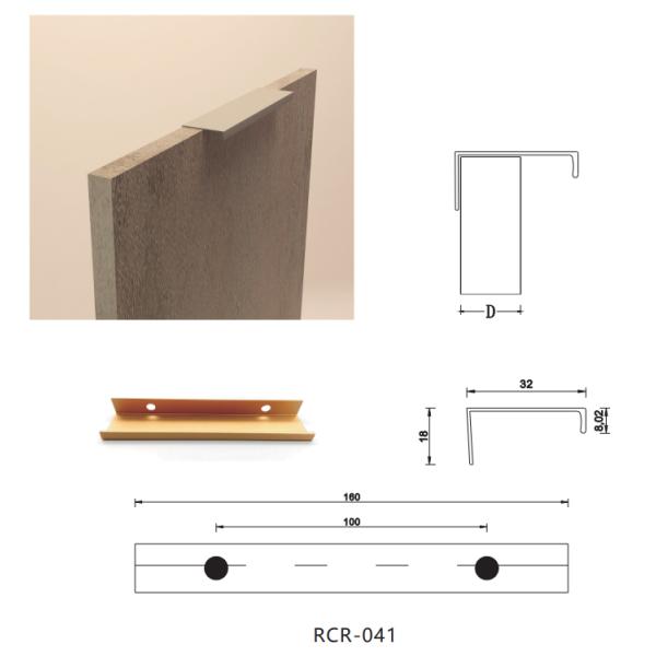RCR 041 Kitchen Cupboard Aluminum Cabinet Handles