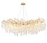 Современные коммерческие люстры освещают крышечные кристаллические стеклянные подвесные лампы