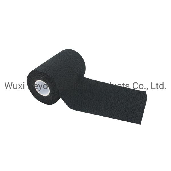 Elastic Adhesive Tape Tear Black Weightlifting Bandage