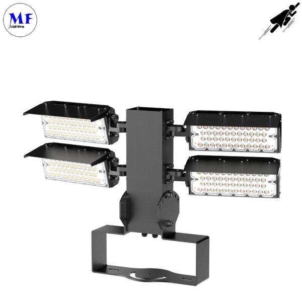 900W Various Beam Angle Aluminum Alloy Ik08 IP66  Stadium LED Flood Light Waterproof Dustproof 165lm/W Ra70 For Airport