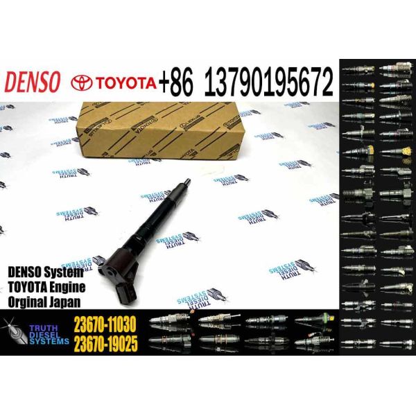 Diesel Engine Fuel Injector 23670-11030 2367011030 295700-0630 295700-0310 DCRI400630 for Toyota Hilux diesel CR Engines