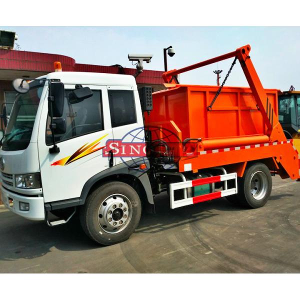 Brand FAW Skip Loader Waste Collection Trucks Power Assistant LHD / RHD Steering