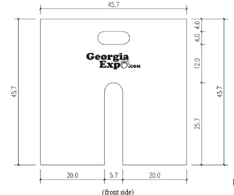 Durable Recycled Rubber Sign Pedestal Base Black Color For Delineator Post