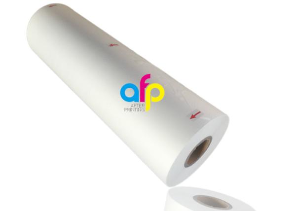 High Grade Matte Film Lamination , White Bopp Thermal Film For Paper / Paperboard