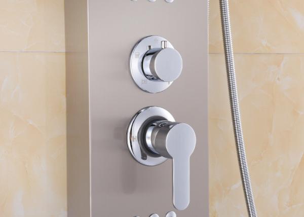Dual Zinc Alloy Handle Waterfall Shower Tower , Easy Install Shower Panel ROVATE