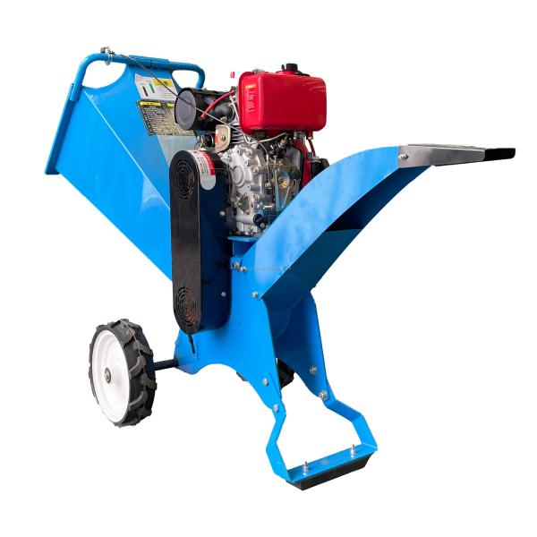 170f 212cc Gasoline Branch Crusher 1-6mm Wood Chipper for Farm Forestry Machinery