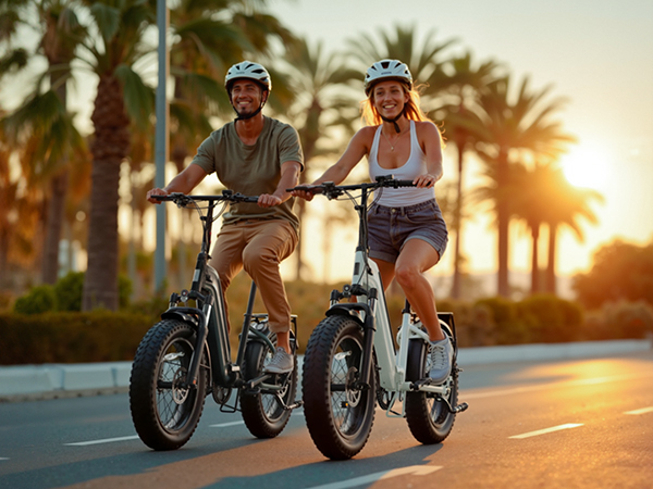 European Warehouse 20 Inch Yeestep 7 Speed 48v Lithium Folding Green Electric City Bike Fat Tire Ebike