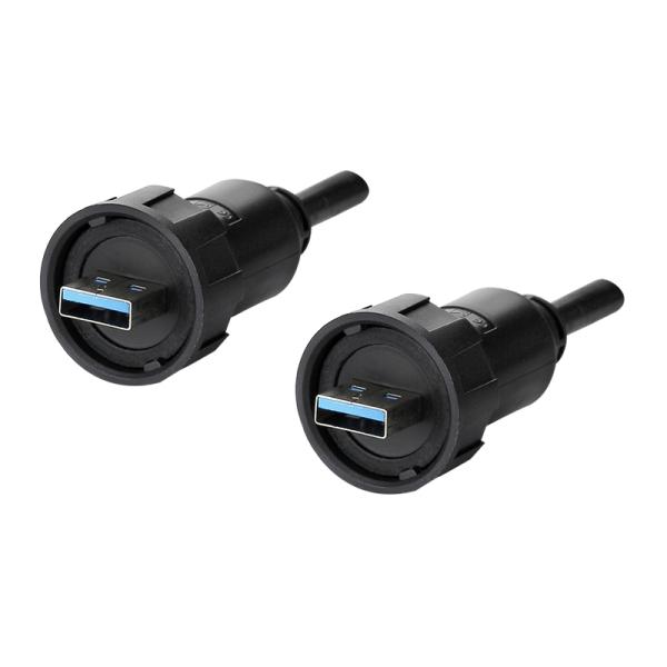 CNLINKO USB 3.0 High Speed Data USB Cable Connector IP68 Waterproof Circular USB Port Plug Connector