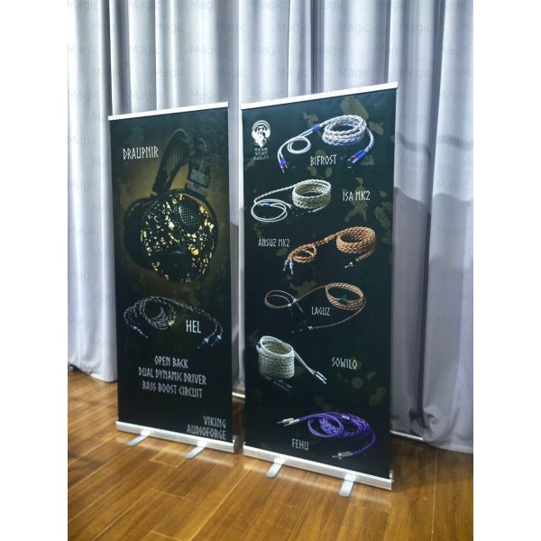 85x200cm Double Sided Retractable Banner Dye Sublimation Printing