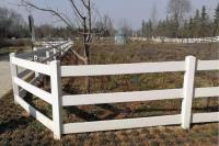 Easy Assemble White Color Pvc Horse Fence Vinyl Horse Fence Rail Farm Fence