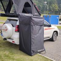 Tente de douche imperméable à l'eau pour camping avec lumières ouverte rapidement