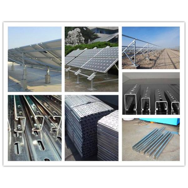 Gcr15 Steel Solar Frame Metal Forming Equipment , Roll Former Machine With Electric Drive