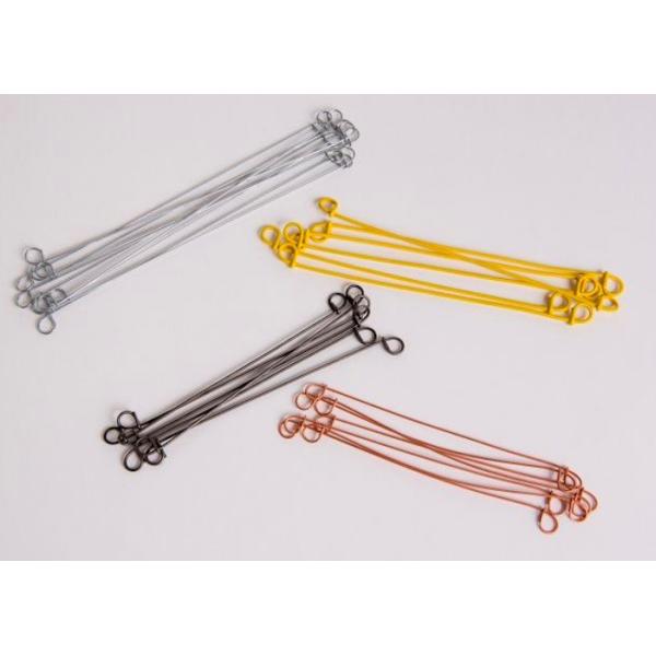 Yellow Double Loop Iron Binding Wire Q195 400 N/mm2 16 Gauge Rebar Tie Wire