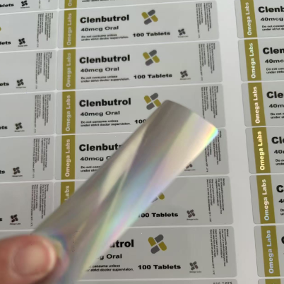 Diffirent products names mix 10ml Vial Stickers