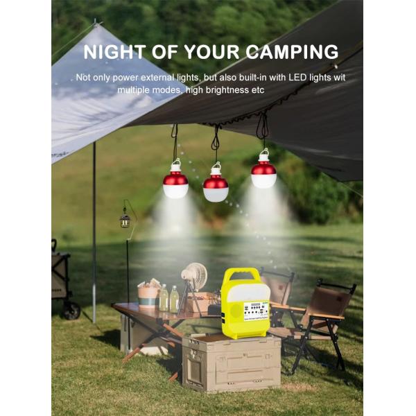 солнечные перезаряжаемые света приведенные шарика 16W портативное располагаясь лагерем SRE-815A