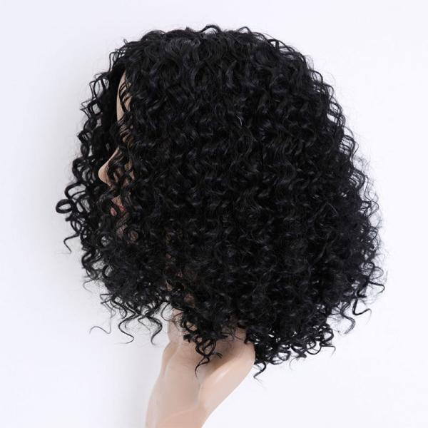 40cm Length None Lace Wigs Machine Made Synthetic Hair Wigs for Direct Manufacturers