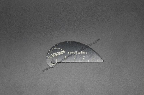 Simple 1mm Thickness Aluminium Welding Seam Gauge / Welding Inspection Tools