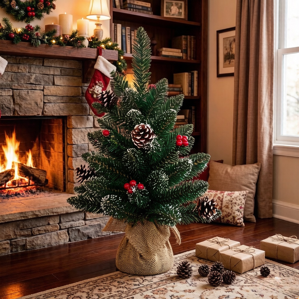 Artificial Pine Needle Christmas Tree-Modern Plastic Outdoor Park Decoration