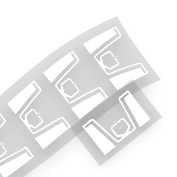 A etiqueta imprimível/etiqueta/etiqueta da roupa RFID da frequência ultraelevada de IMPINJ Monza R6 para o vestuário vestem o inventário