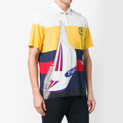 OEM Summer Mens Polo Style Shirts , Quick Dry Male 100 Cotton Polo Shirts