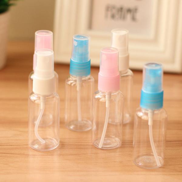Do ANIMAL DE ESTIMAÇÃO preto do rosa de 30ml 50ml 60ml 100ml garrafas plásticas verdes azuis claras vazias do pulverizador da névoa