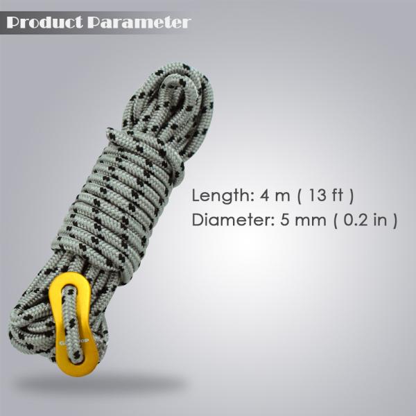 MulitiFunction Windproof Nylon Cord 5m Camping Guy Ropes