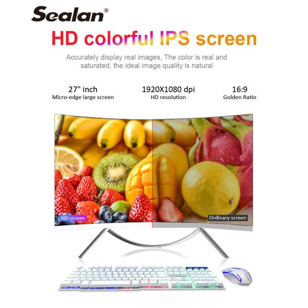 Изогнутый ПК игры AIO экрана 27inch I7 4960 широкоформатный