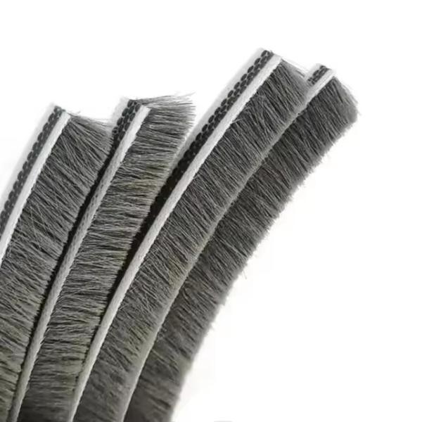 Waterproof Dustproof Extrusive Backing Pile Weather Strip for Window and Door Pile Height 3-25mm Width 3-50mm