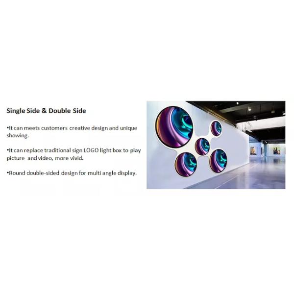 Круговая креативная светодиодная видеостенка 512x512 мм 1,8-2 мм Внутри