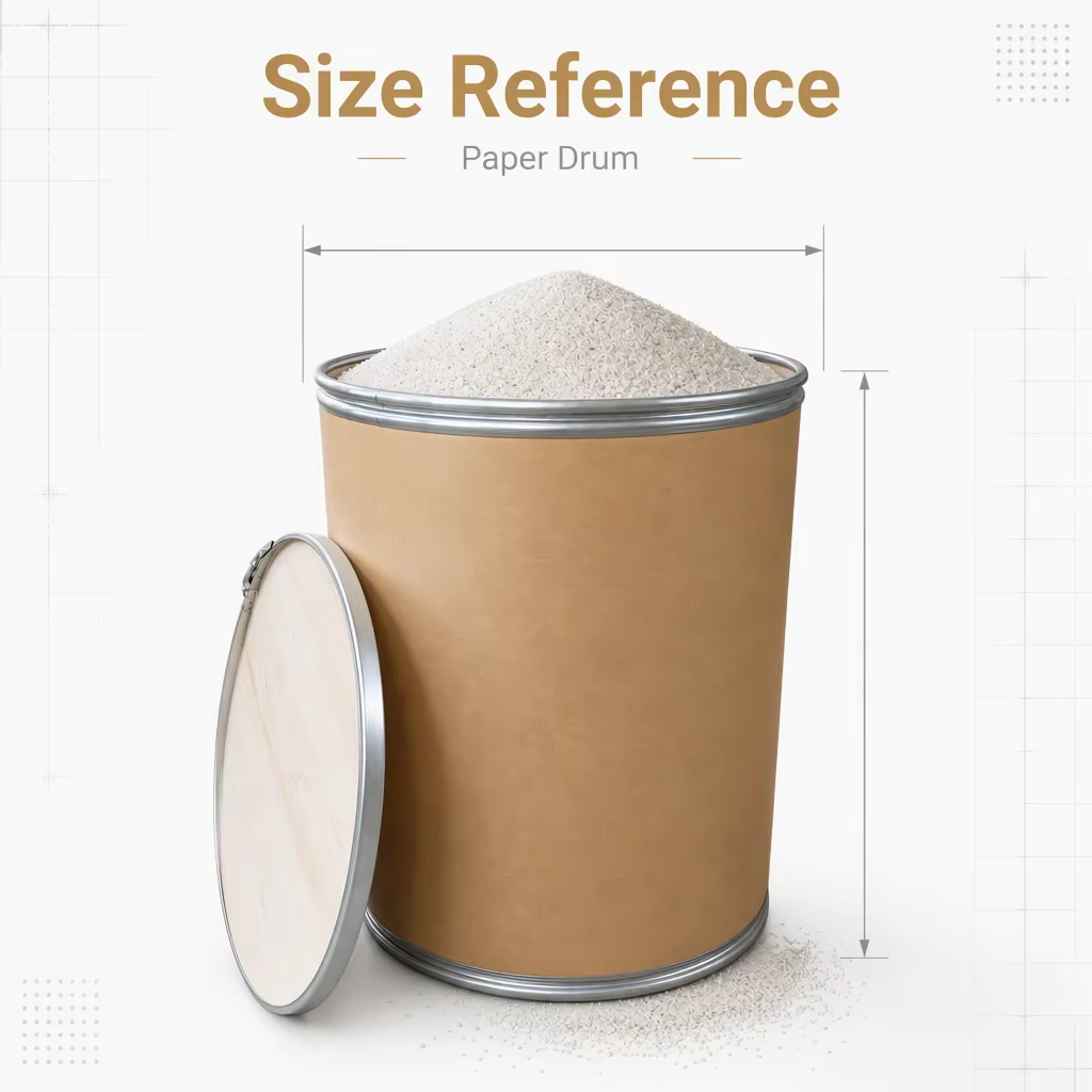 50kg Kraft Paper Drum for Quartz Sand Bulk Material