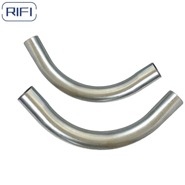 Углеродистая сталь оцинкованные электрические металлические трубы 90 градусов локтевой EMT фитинги