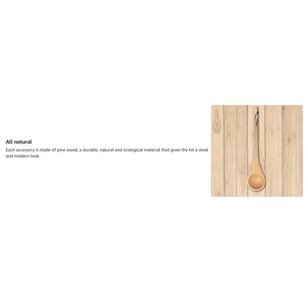 Traditional Sauna Wooden Bucket With Pocket Spa Essential Accessory For Steam Bath Pine Wood Bucket Liner Pocket Plastic Sand Timer