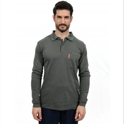 UL franco Henley Shirt Cotton Knit Flame Polo Shirts resistente HRC2