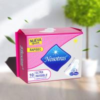 Private label super absorbent ultra thin sanitary towel comfortable surface sanitary napkin with wings