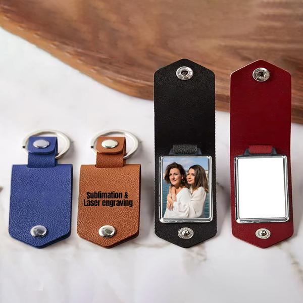 Sublimation Leather Keychain Blanks Personalised Picture Keychain