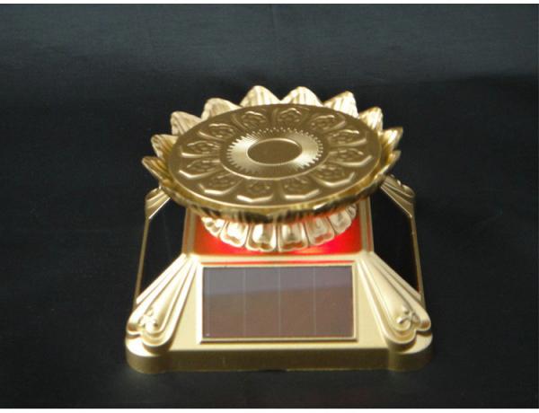 Lotus Tray Solar Display Stand Beautiful Acrylic Small Colorful Rotating Display Stand