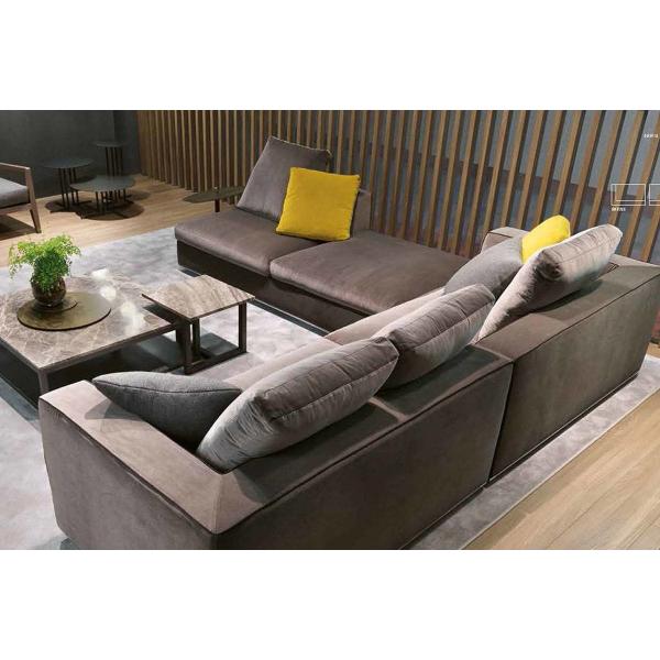 Fabric Modern Sectional Living room Sofa leather wood frame with factory price