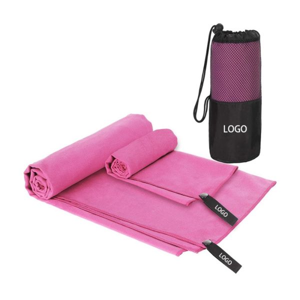 Quick Dry RPET Workout Microfiber Suede Towel Custom Microfiber Sport Towels
