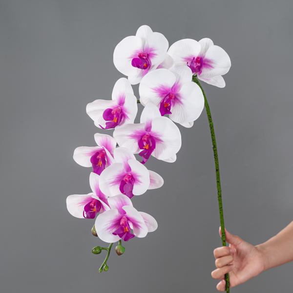 Simulated flowers with a high-end and realistic feel, artificial butterfly orchid flower ornaments, fake flower decorations, flower bouquets, wedding flowers Orchid pot