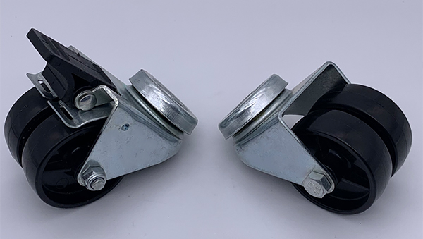 Тормоз шарнирного соединения отверстия для болтов рицинуса нейлона черноты Двойн-колеса 2 дюйма