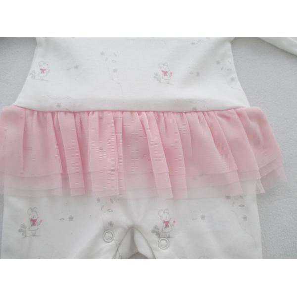 Pyjama Cotton Interlock Baby Full Sleeves Baby Footed Rompers With Feet Mesh Frills