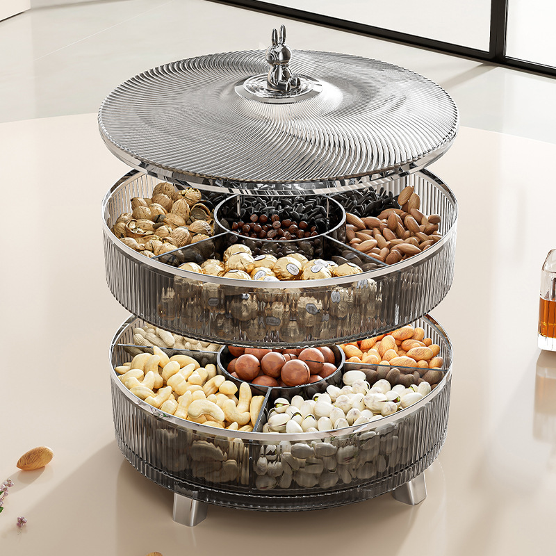 Light Luxury Multi-Layer Stackable Storage Box Household Living Room Coffee