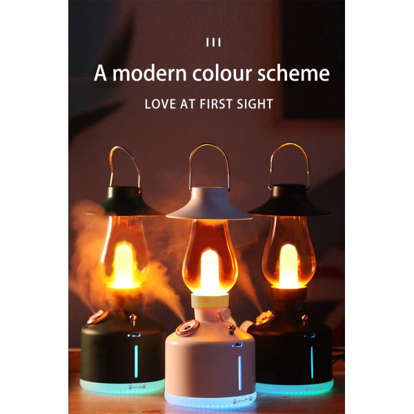 Home Camping Use Mini USB Warm Mist Humidifier 280ml With Dimmable LED Light