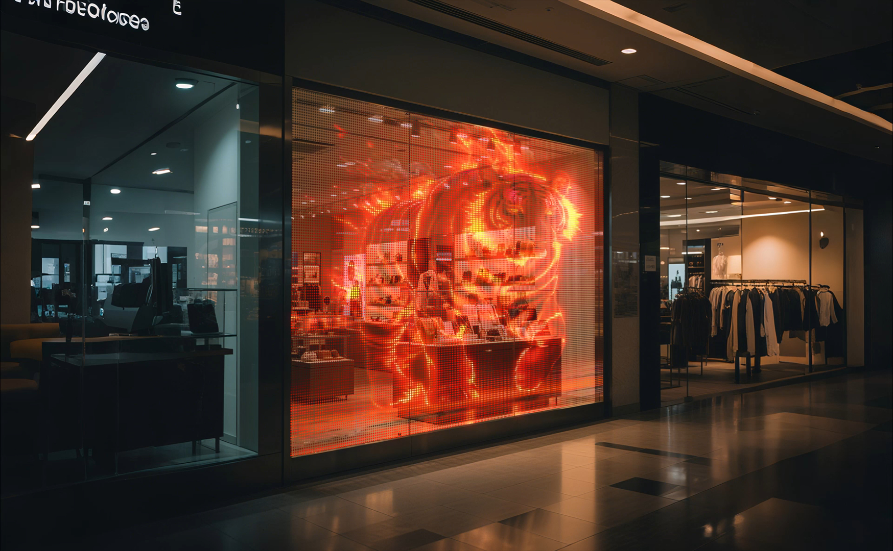 LED Transparency Film Screen P8  Display for Retail Store and Shopping Mall Advertising for Storefront Window and Welcome Display