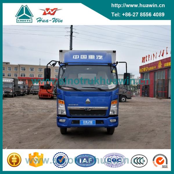 Sinotruk 4x2 Howo Utility Vans Cargo Truck for sale 3~5 tons