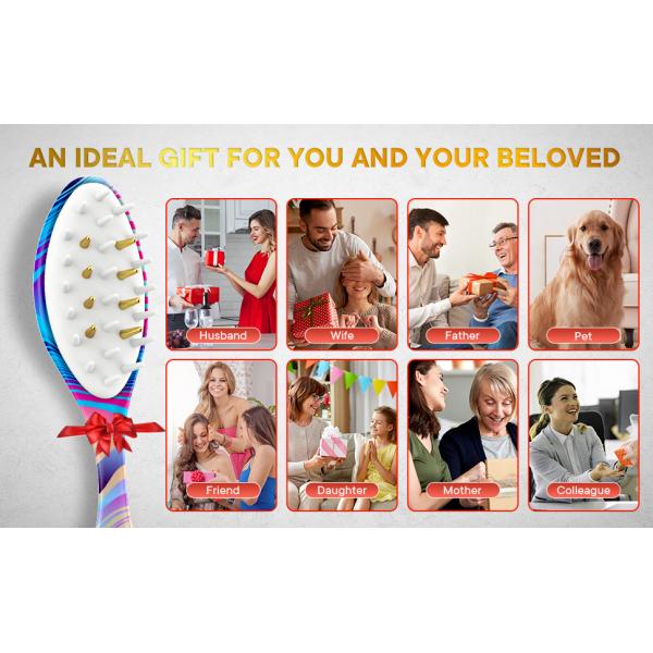 450mAh 3,7V Brosses à cheveux rechargeables EMS 450nm Peigne de thérapie LED bleue