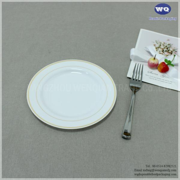 9 Inch Fancy Hot-Stamp Plate,Elegant 10.25 Inch Party Plate,Single Use Dinnerware,Good Price Factory Injection Plate
