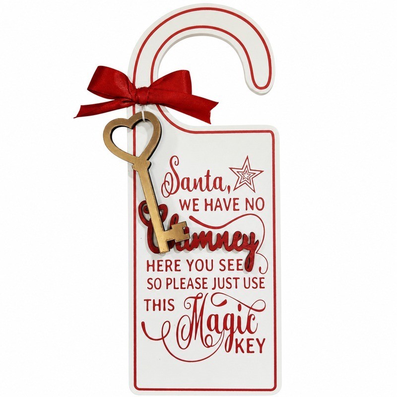 Custom Wooden Christmas Door Handle Hanger Model 224